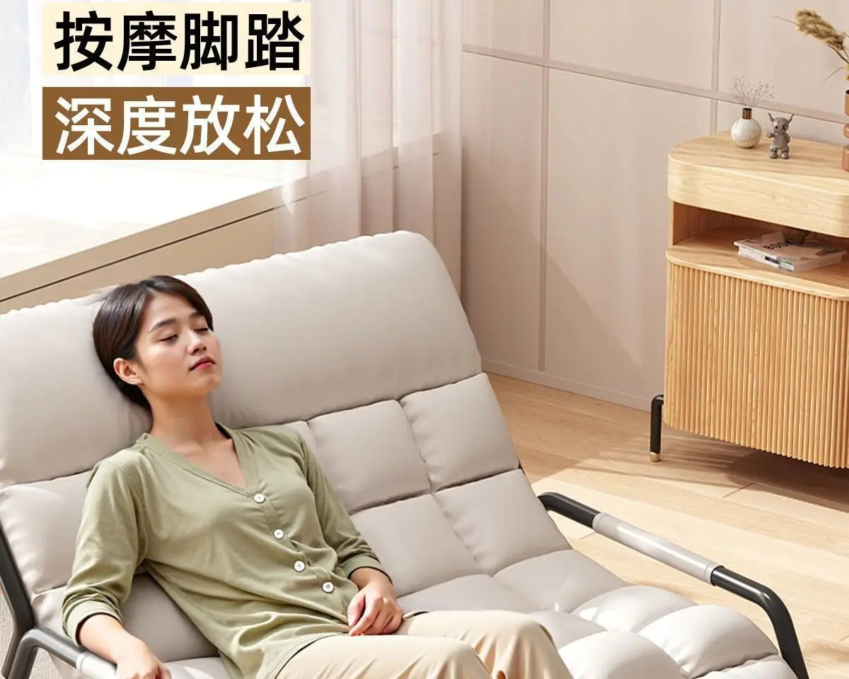 Recliner Rocking Chair Sitting and Sleeping Dual-purpose Double Lunch Break Chair Balcony Home Leisure Lazy Sofa Chair Ergonomic