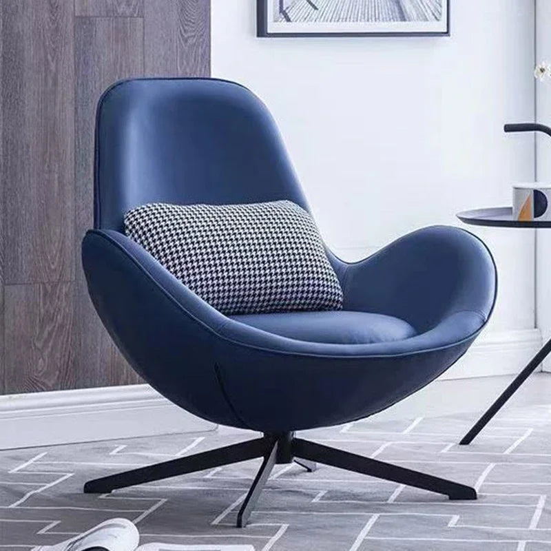 Nordic Sofa Chairs Luxury Portable Swivel Chairs Relaxing Design Modern Sofa Chair Living Room Comfortable Chair Home Furniture