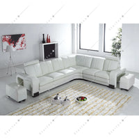 Elegant Furniture Living Room Seater Leather L Sectional Corner Armchair Sofas With Single Seat Chair