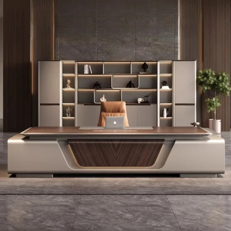 Multi-functional design Boss CEO Desk High end modern luxury Computer desk office table escritorios de computadora furniture