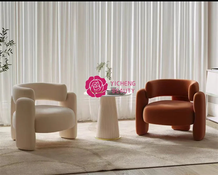 Beauty Wholesale Single Sofa Chair Balcony Light Luxury Single Chair From China Supplier Acrylic Chairs