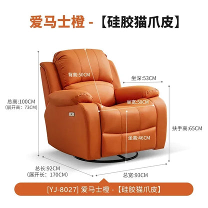 XL first-class single space sofa cabin electric function living room lazy reclining rocking chair