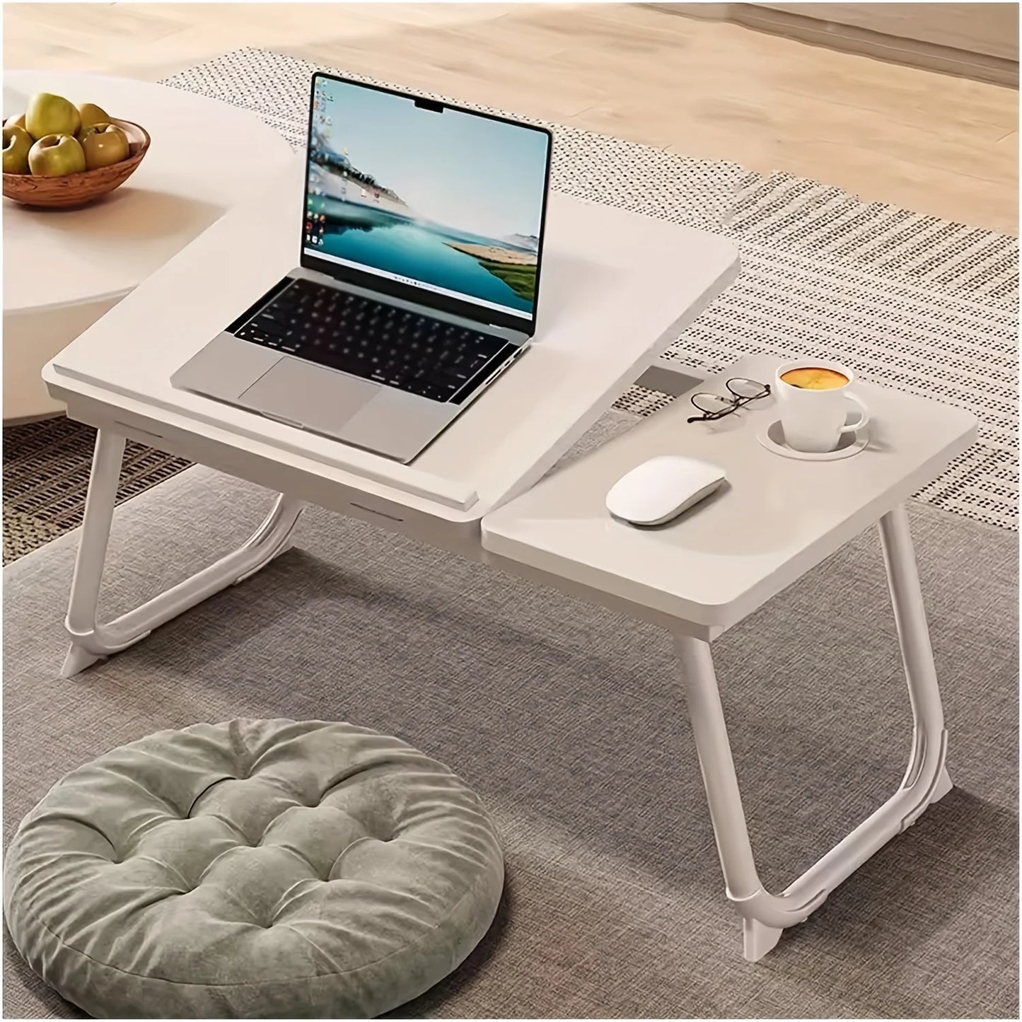 Adjustable Foldable Laptop Desk Portable Ergonomic Stand for Bed Sofa Notebook