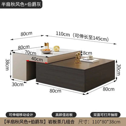 Minimalist Beauty Coffee Tables Italian Rectangular Industrial Trendy Coffee Tables Nordic Classic Mesa De Centro Furniture