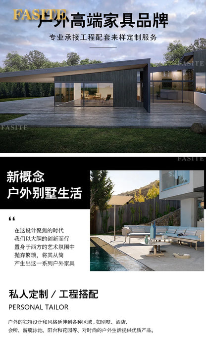 Nordic outdoor sofa, courtyard, terrace, balcony, leisure rattan chair, living room, outdoor waterproof High Quality