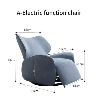 Modern Luxury Electric Recliner Chair for Living Room or Office - Comfortable Lounge Chaise with Reclining Feature