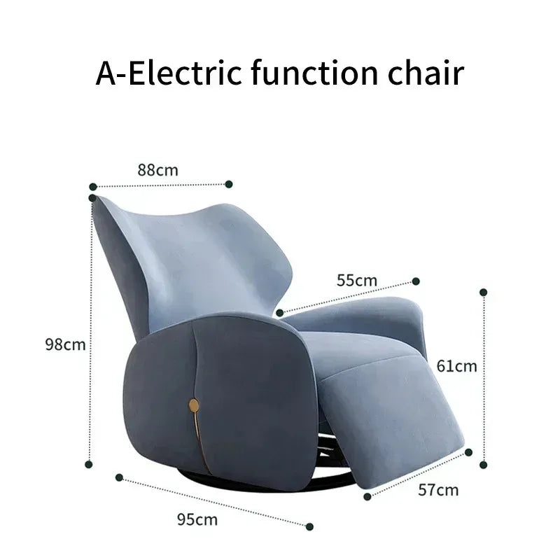 Modern Luxury Electric Recliner Chair for Living Room or Office - Comfortable Lounge Chaise with Reclining Feature