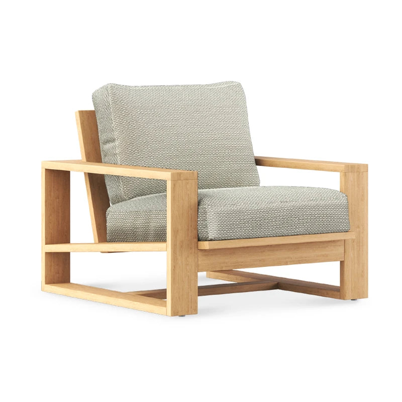 For Outdoor teak sofa set Modern simple weatherproof fabric Waterproof open-air villa courtyard garden furniture