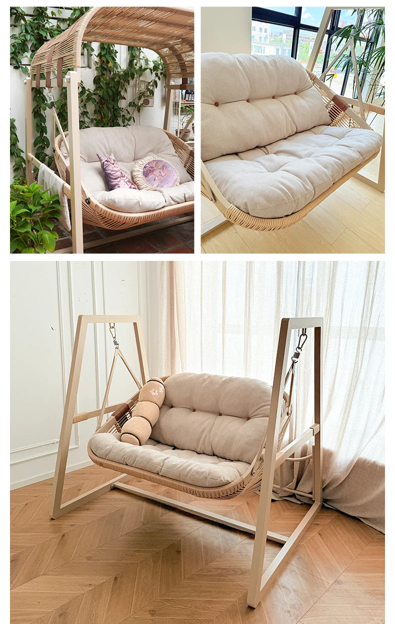 Outdoor Swing Courtyard Villa Double Garden Hammock Balcony Cradle