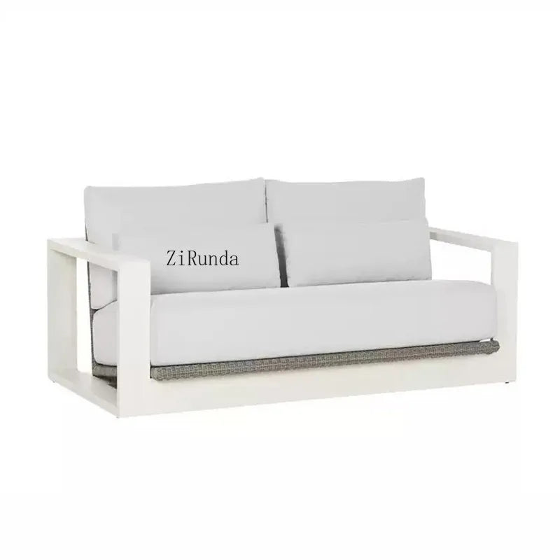 Aluminum alloy outdoor sofa open-air balcony villa courtyard coffee table combination furniture