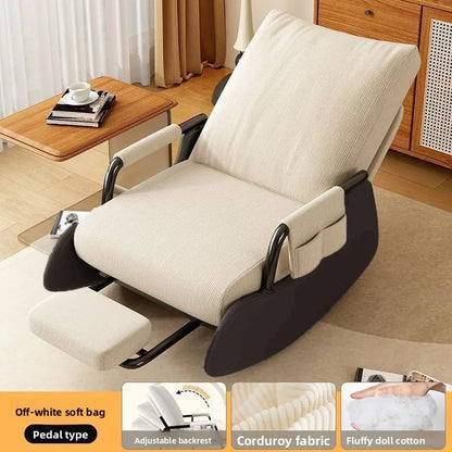 Multifunctional Rocking Chair Adjustable Recliner for Living Room and Bedroom Furniture Comfortable Single Seater Lounge Chair