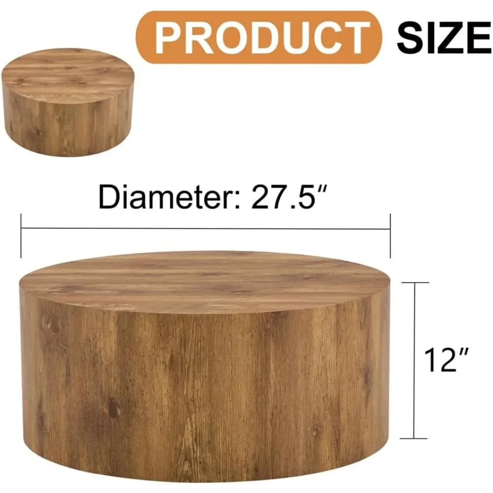 Modern Wooden Coffee Table for Living Room, Center Table, No Assembly Needed, Ready to Use, Sleek Design