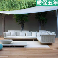 combination furniture Outdoor sofa, outdoor leisure terrace, patio, rattan sofa, teak villa, hotel, garden balcony