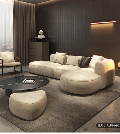 Minimalist modern white sofa