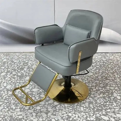 Workshop Tattoo Barber Chair Cosmetic Nail Trolley Workshop Luxury Adjustable Barber Chair Stool Silla De Barbero Home Furniture