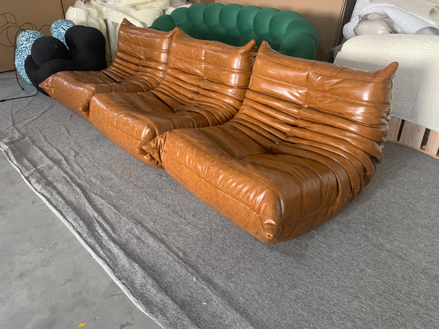 3 Seater Leather Sofa Set To-go Sofa Genuine Leather For Living Room