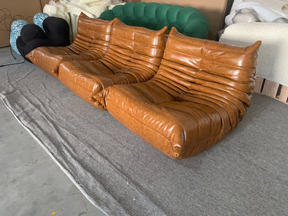 3 Seater Leather Sofa Set To-go Sofa Genuine Leather For Living Room