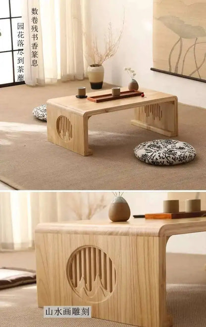 Japanese Floor Coffee Table Wood Entryways Vanity Sideboards Table Storage Couch Mesa De Centro Salon Livingroom Furniture Sets