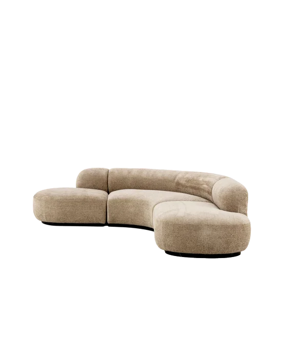 YFY Curved Sofa Living Room Hotel Lobby Rest Area Booth