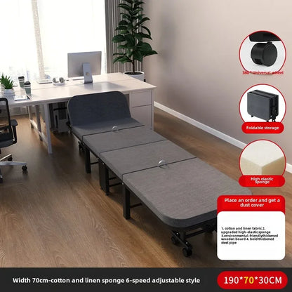 Rollaway bed Single office lunch break bed Nap bed Portable retractable hidden escort bed Rollaway bed Camp bed