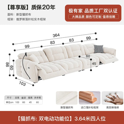 Customizable Nordic Modern Sofa Chair Fancy Electric Designer White Sofa Recliner Floor