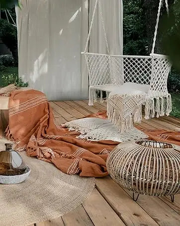 Set of 6 Outdoor Dining Chairs Stackable Patio Deck Chair, Lounge Garden Furniture Seating Backyard Indoor, Steel Textile Fabri