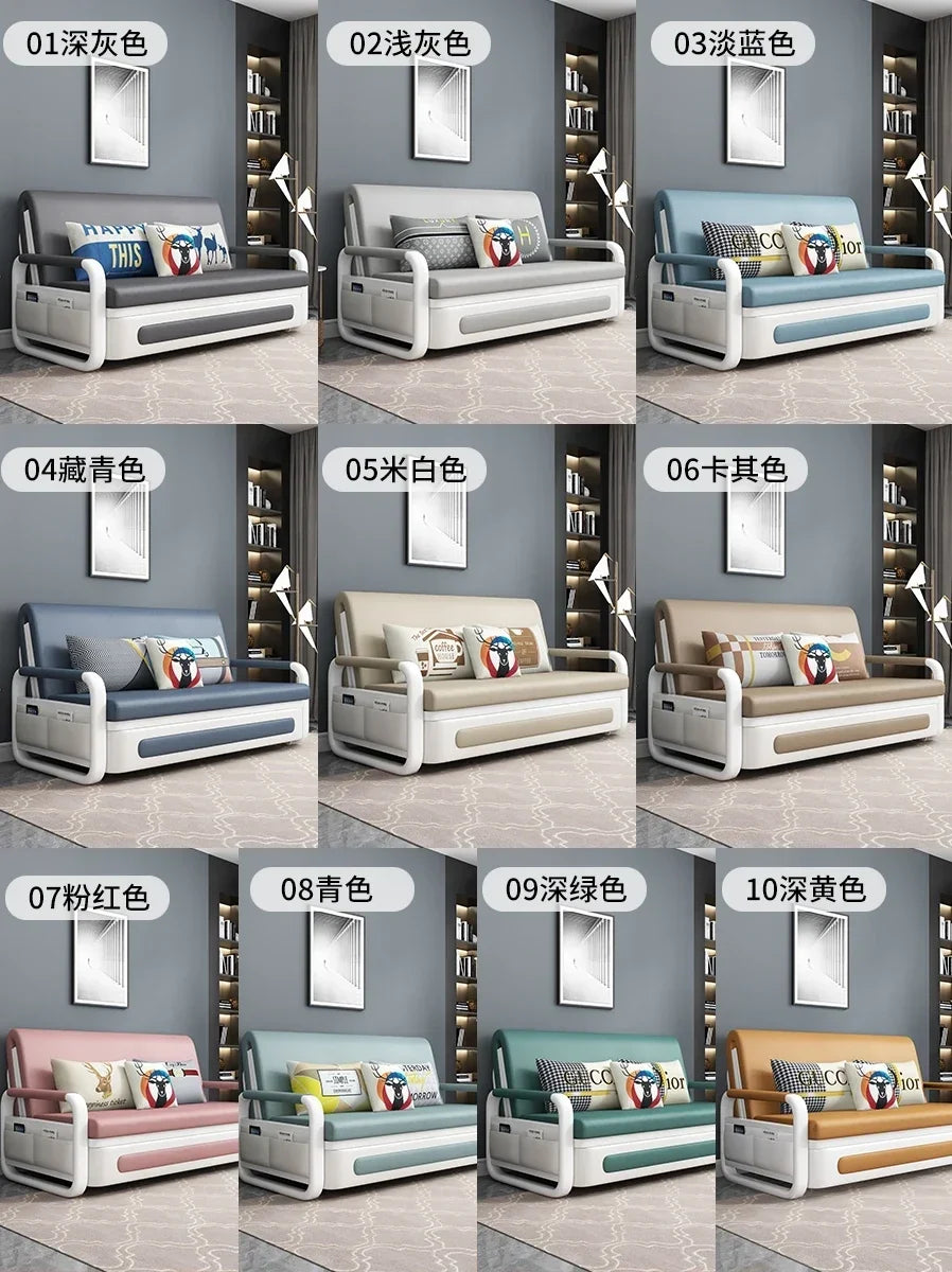 Sofa bed dual-purpose foldable single multi-functional storage small apartment living room double