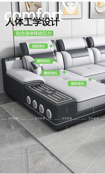 Seater Modern Sofa Ajustable Luxury Sectional Multifunctional Reclining Sofa Cushion Lazy Meubles De Maison Salon Furnitures