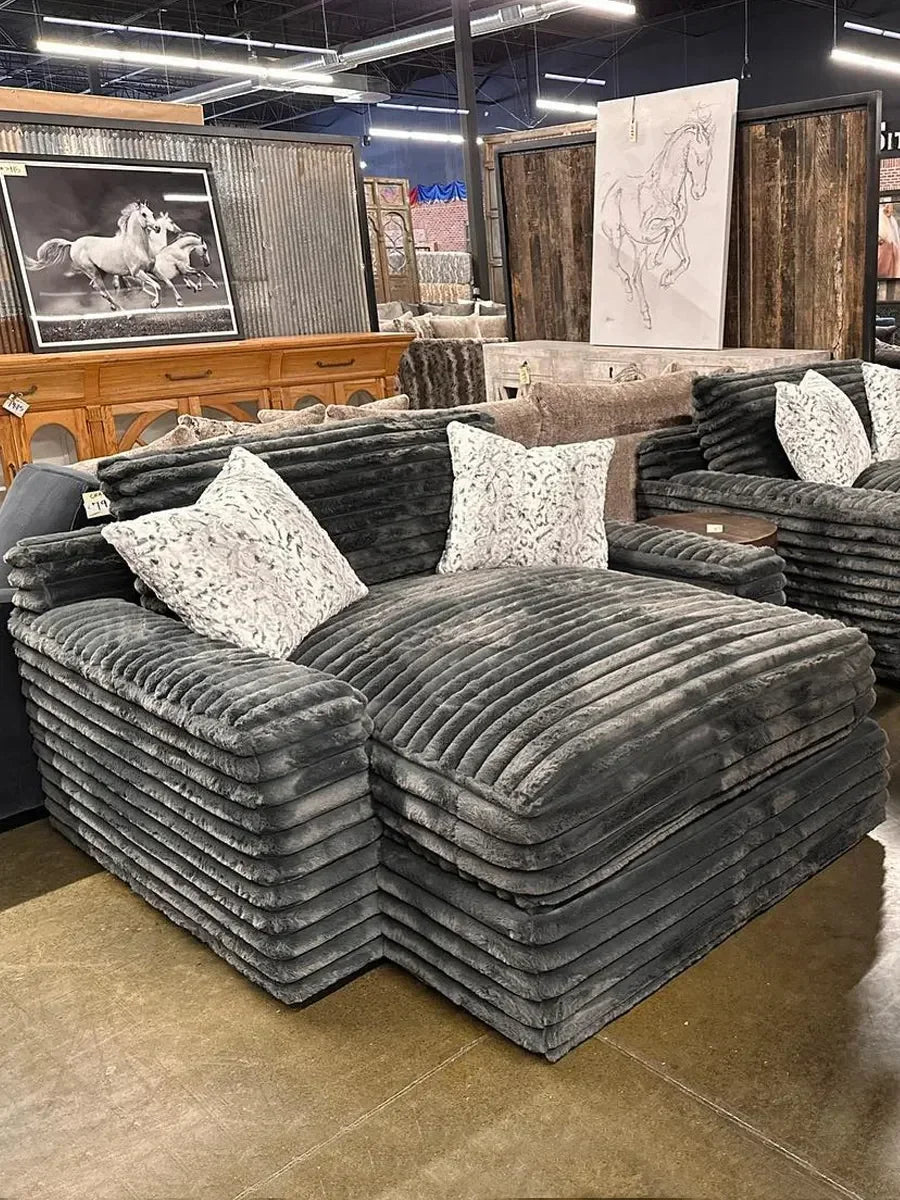 Hot Sales Thick Striped Corduroy Modular Sofa Set Furniture