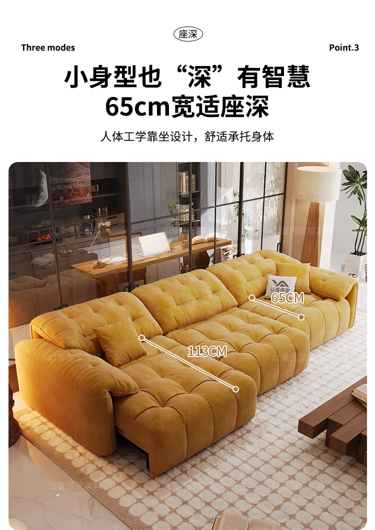 Luxury Living Room Sofas Large European Nordic Electric Modern Foldable Puffs Couch Bed Chaise Designer Divani Home Furniture