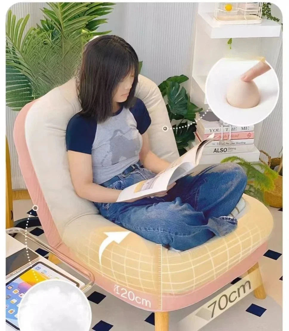 Sofa reclining small sofa single nap leisure chair bedroom reading recliner household simple lazy sofa