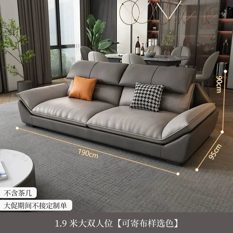 Nordic leave-in light luxury technology cloth sofa modern simple living room fabric latex minimalist sofa