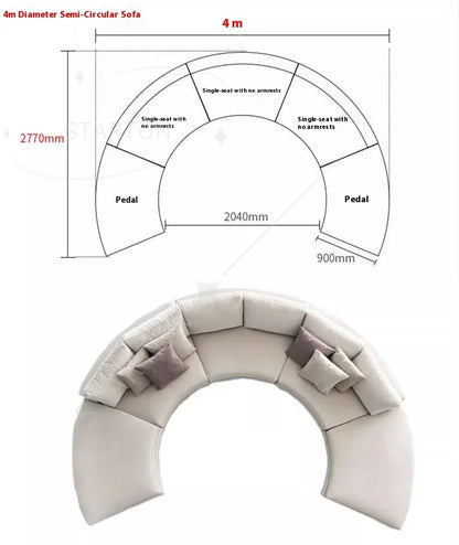 Designer Style Curved  Hotel Reception  Office Guests'  Modern Design  Foam Filling Sofa Hotel Application