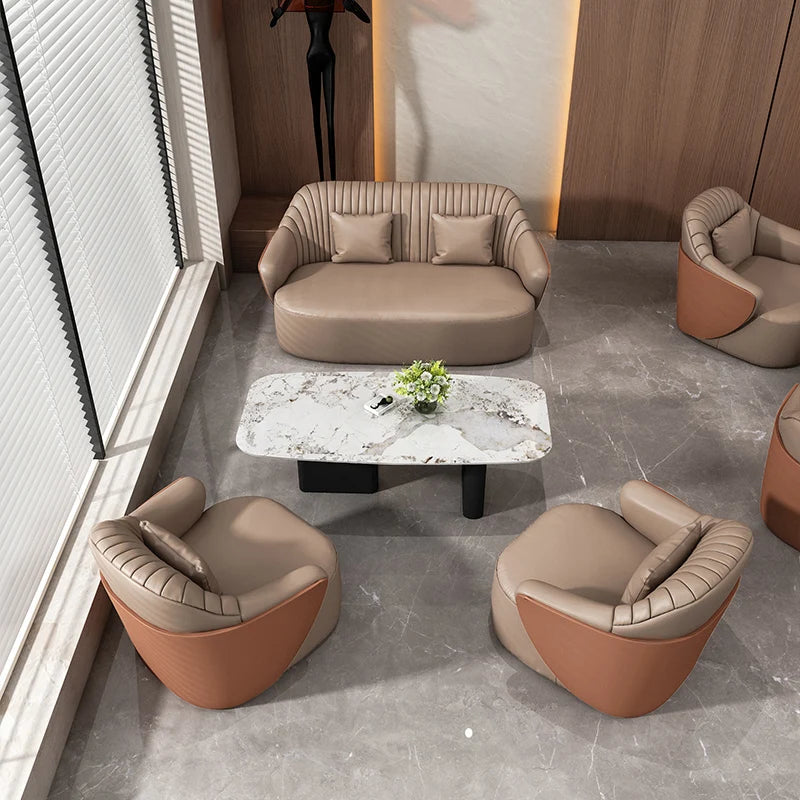 LMM negotiates business office sofa table and chair combination for business reception