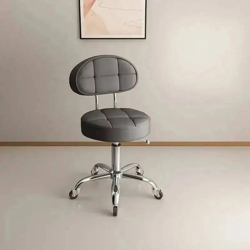 Big work stool hair cutting chair rotating lifting round stool pulley hair salon special beauty stool