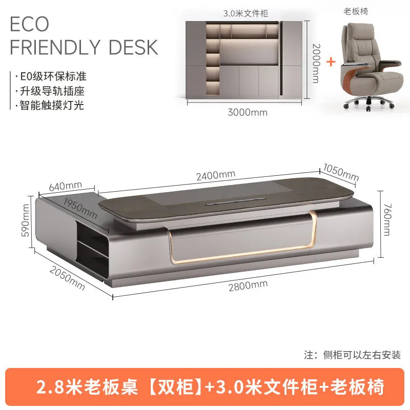 Minimalist Crafts Office Desk Storage Luxury Executive Organizers Office Desk Computer European Meuble Bureau Home Furniture