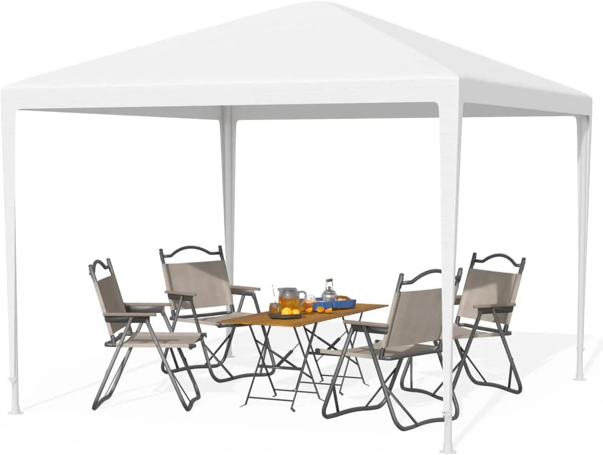 10x10 Gazebo Waterproof Outdoor Canopy Patio Tent for Wedding BBQ Party, Durable and Easy Setup