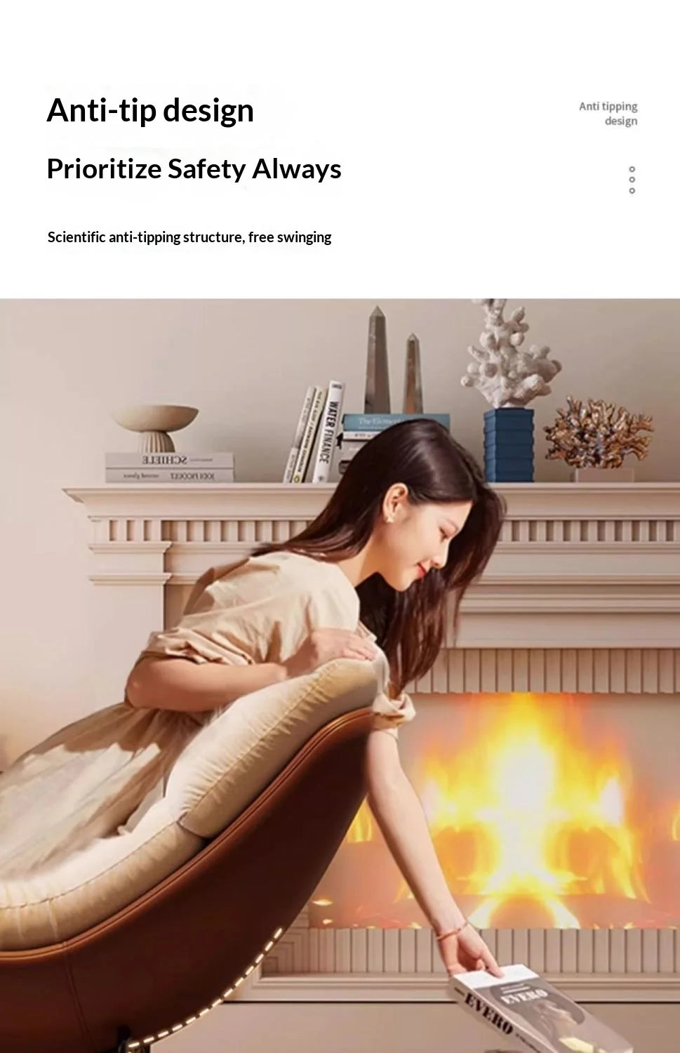Rocking Recliner Chair Adult Lazy Lounge Chair Relaxing Armchair Luxury Designer Balcony Living Room Zero Gravity Chair Home Use