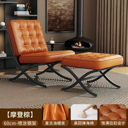 Black Metal Living Room Chairs Balcony Throne Relax Reading Modern Room Decor Fashion Chairs Comfortable Sillones Home Design