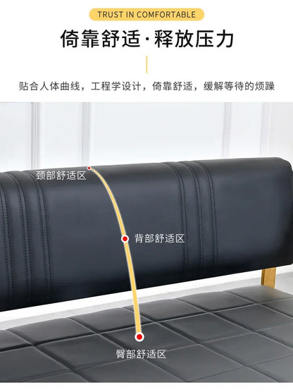 Barber Shop Waiting Chair Internet Celebrity Small Sofa Beauty Salon Simple Light Luxury Sofa Clothing Store Reception
