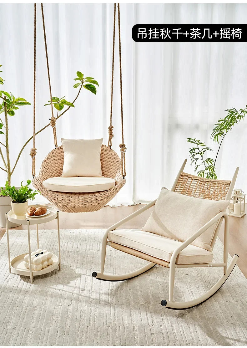 Hanging basket chair indoor swing household hanging hammock rocking balcony Internet celebrity swing hanging