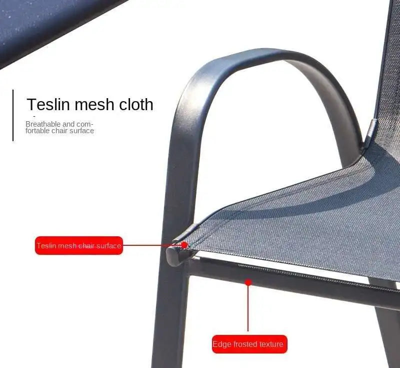 2pcs High Back Garden Chairs Nordic Waterproof Comfortable Dining Garden Chairs Back Italian Style Mueble Jardin Furniture