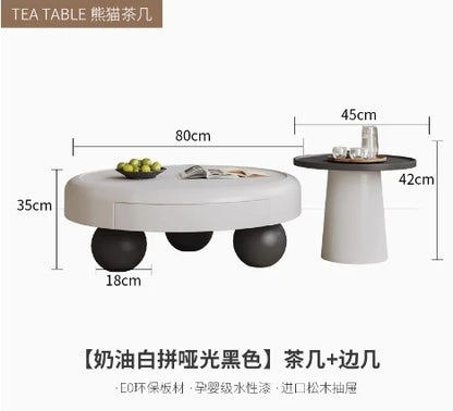Ornaments Wood Coffee Table Luxury Mechanism Premium Oval Coffee Tables Modern Nordic Mesas De Centro Para Sala Home Furniture
