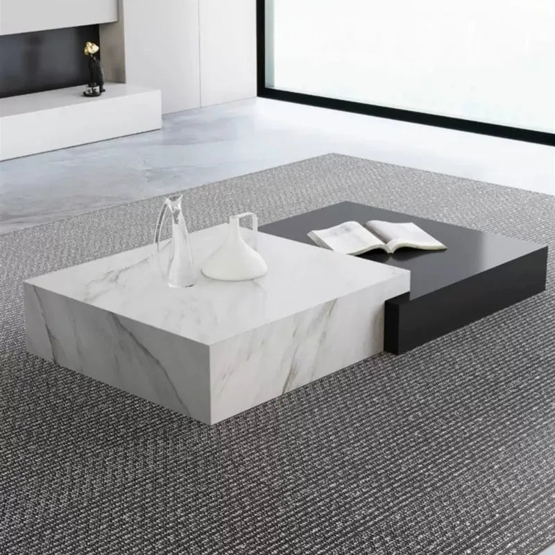 Italian Minimalist Rock Slab Coffee Tables Modern Minimalist Living Room Designer Coffee Table Creative Home Furniture FYCT
