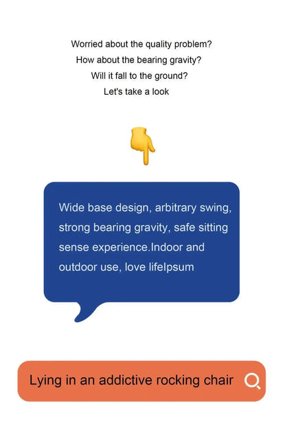 Nordic Designer Rocking Chair Creative Home Lounge Chair Villa Living Room Balcony Bedroom Lazy Lounge Area Sofa Bed N p