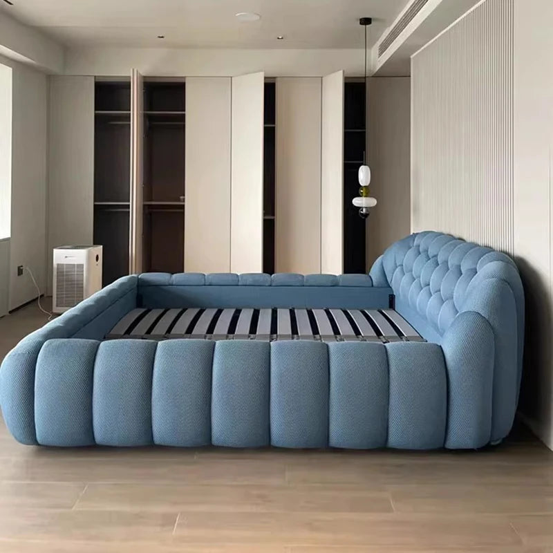 Lounge Clear Bed Decoration Beauty Room Decor Large Size European Sun Sleeping Bed Safe Letto Matrimoniale Trendy Furniture