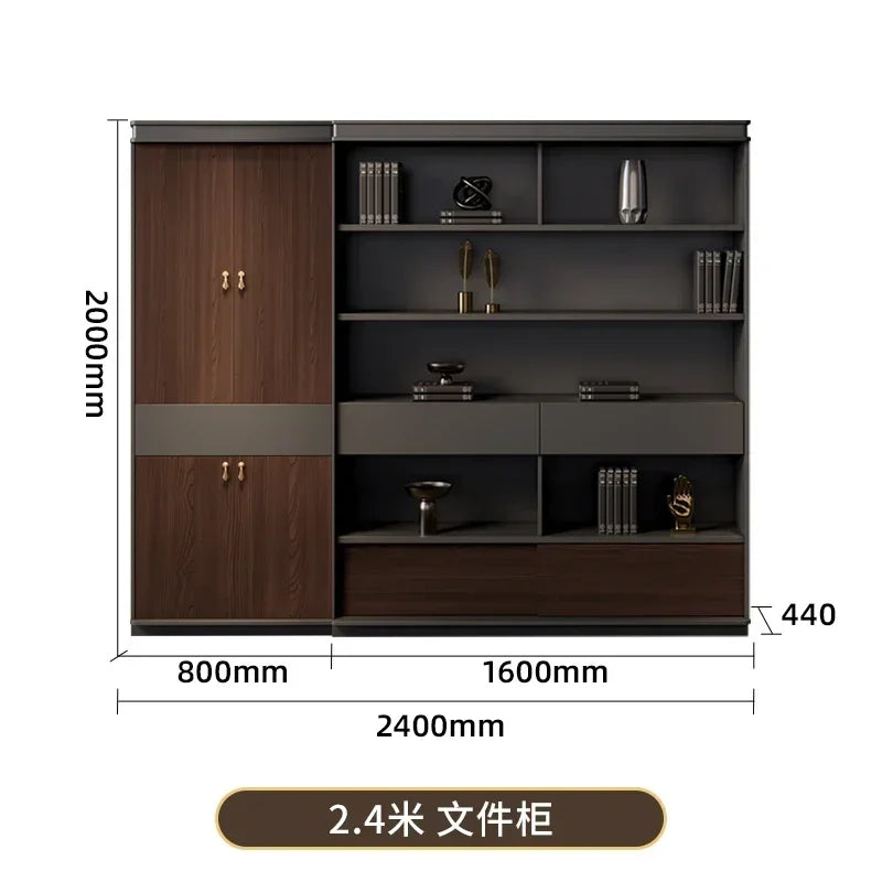 Filing Cabinet Luxury Large Computer Tables Modern Minimalist Executive Manager President Table Office Combination Furniture