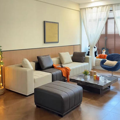 Floor Leather Living Room Sofas Couch Luxury Recliner Corner Pouf Living Room Sofas Lounge Bedroom Divano Postmodern Furniture