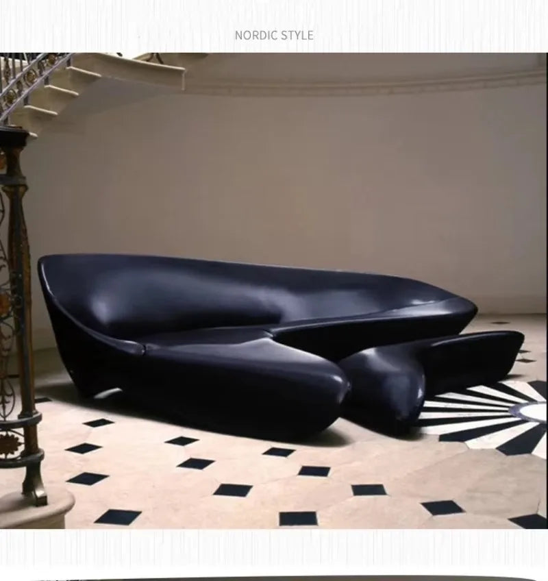 Formes inhabituelles canapé italien moderne combinaison système de lune canapé de luxe salon meubles de maison ensembles