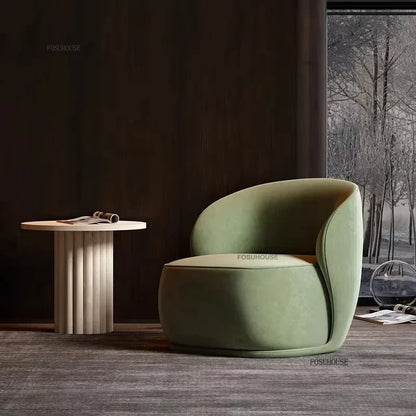 Creative Velvet Living Room Chairs Italian Living Room Furniture Hotel Cafe Leisure Designer Armchair Home Backrest Dining Chair